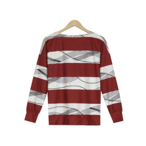 Easy Breezy Striped Zip Pullover