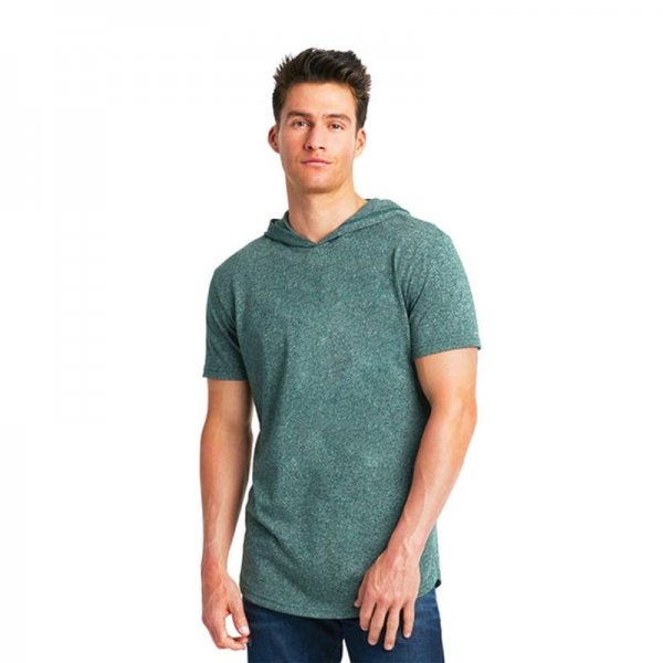 Apparel Unisex Mock Twist Short Sleeve Hoody T-Shirt