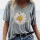 Daisy Delight Oversized Slouchy Pocket T-Shirt