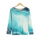 Youthful Scoop Neck Long Sleeve Printed Tee