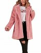 Womens Fur Coat Jacket Long Trench Winter Warm Thick Outerwear Overcoat Plus