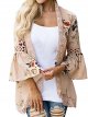 Women Lace Floral Open Cape Casual Tops Coat Loose Blouse Jacket Cardigan Blouse