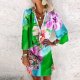 Modern Multicolor Floral Frock Dress