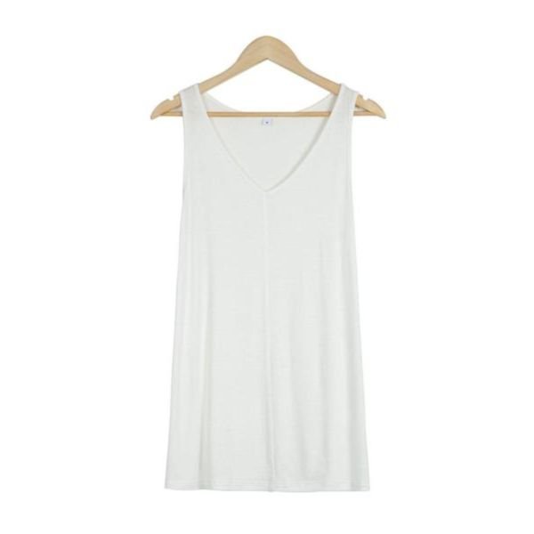 Classy V-Neck Plain Sleeveless Top